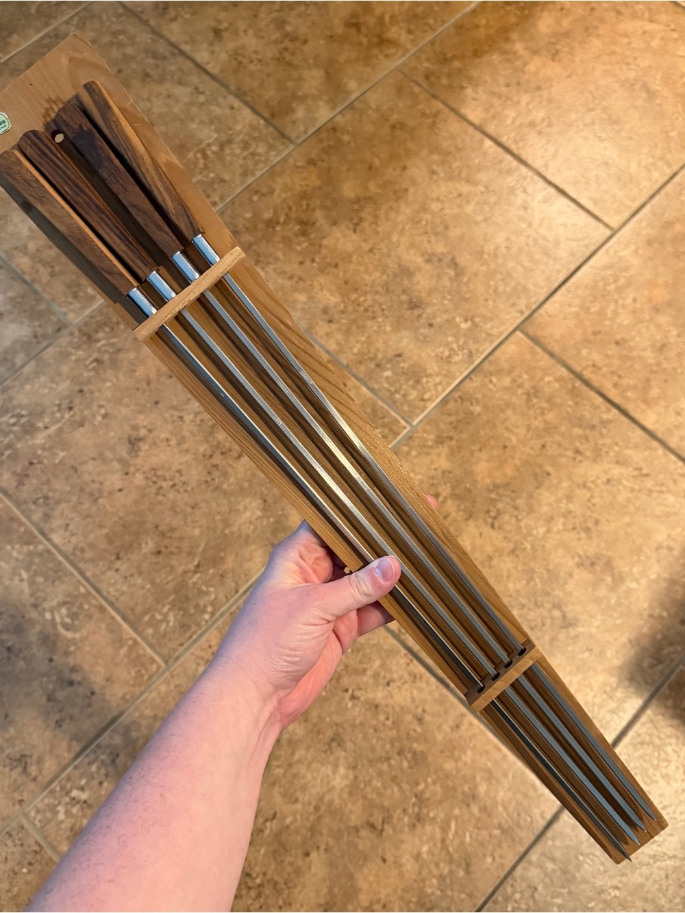 Vintage 1960s Mid Century Modern Decor Set of 4 BBQ Shish Kabob Fondue Skewers